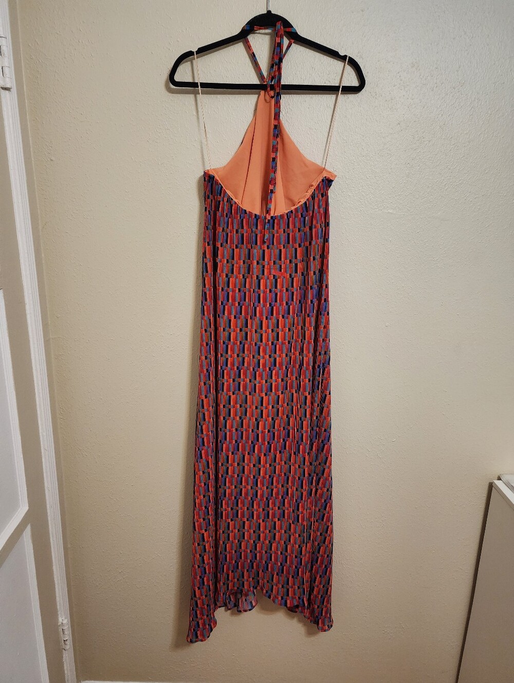 Show Me Your MuMu Claudia Cabo Crush Geo Maxi Dress L Summer Vacation Resortwear - Picture 8 of 10